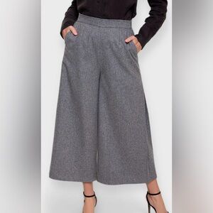 Marise Couture Women’s Gray Wide Leg Pants W27 L35 Italian Wool blend Small